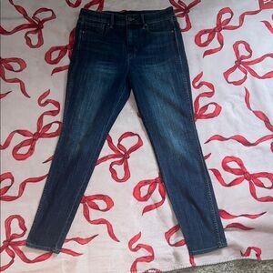 White House Black Market Dark Blue Skinny Jeans